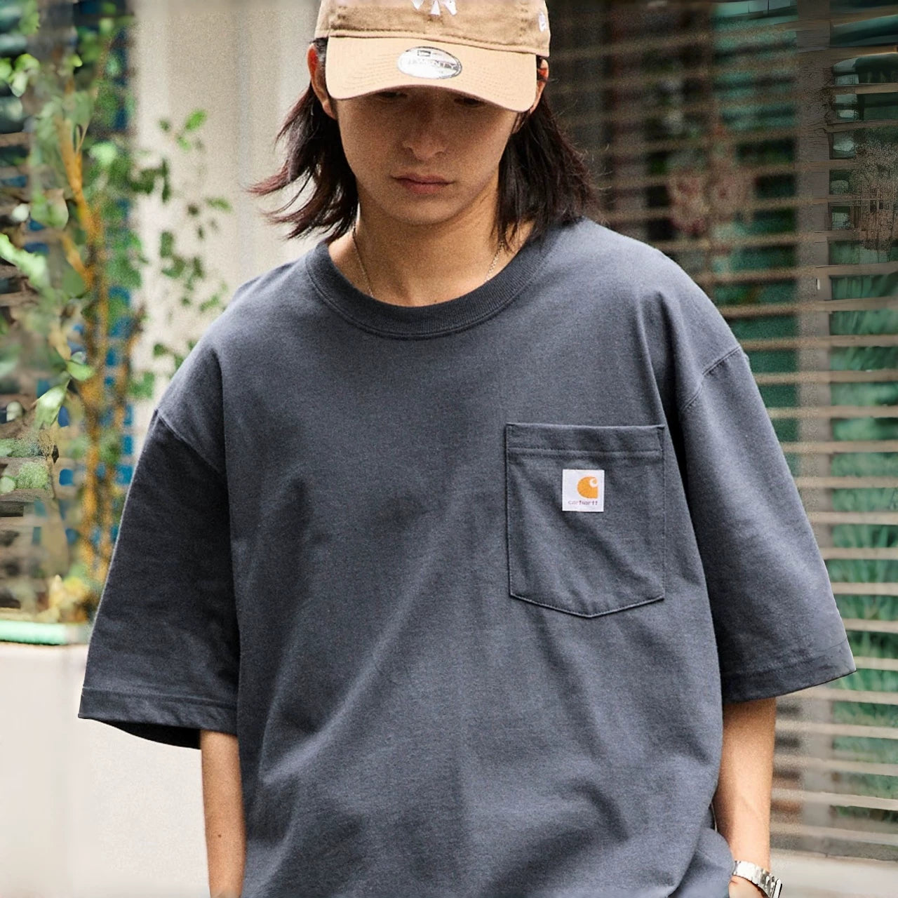 Carhartt K87 Classic Basic Base Layer T-Shirt - Workwear Style Padded Short Sleeve