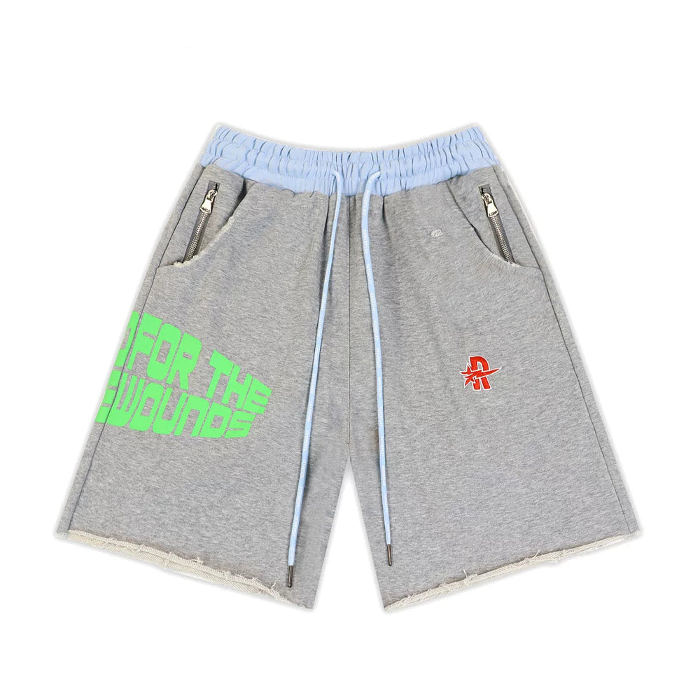 Rough Play Graphic Shorts Grey