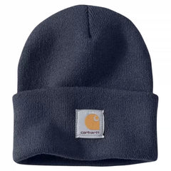 Carhartt Cold Cap American-style Ski Wool Hat---Navy Blue