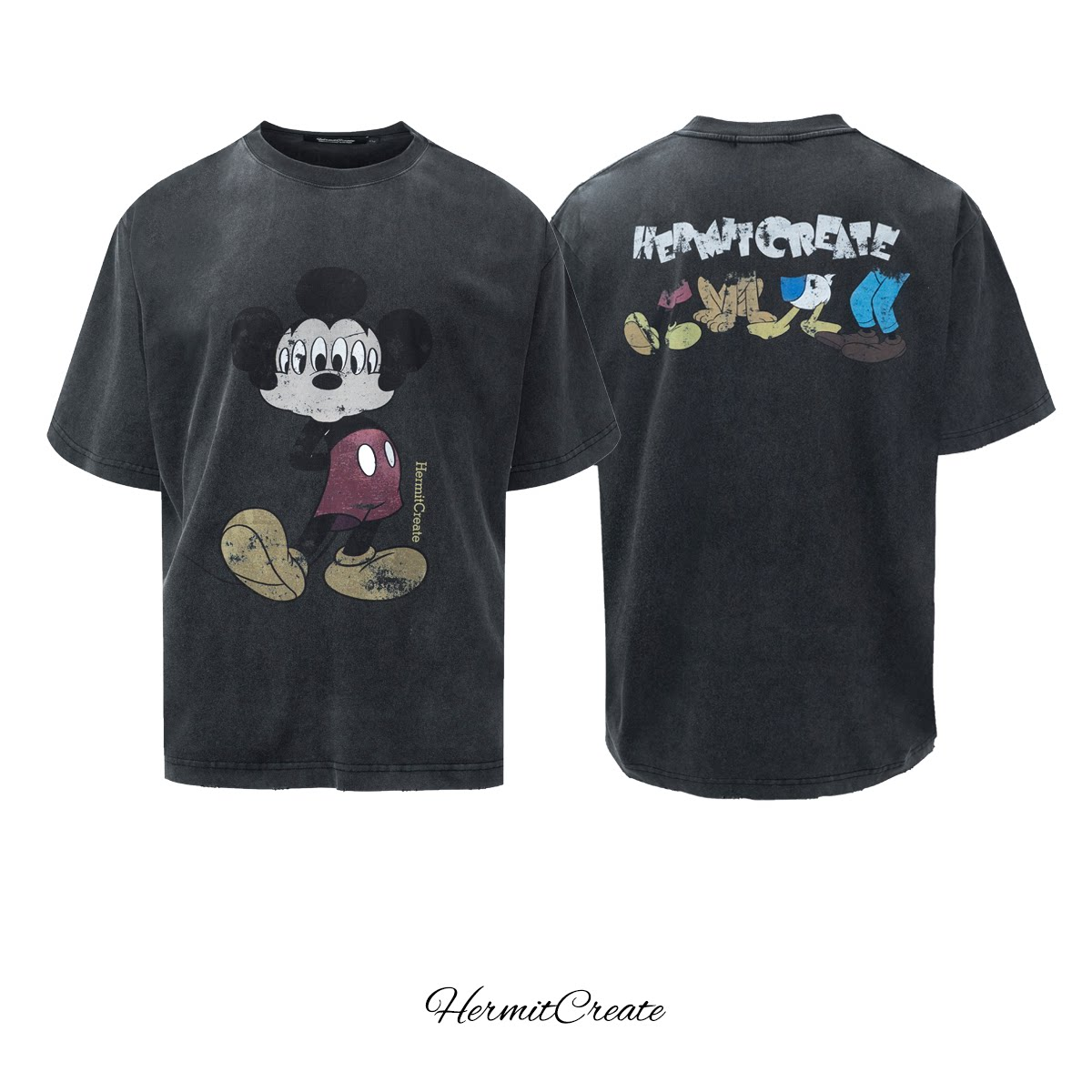 HiddenCreate's "Six-Eyed Mouse" Funny Print T-Shirt