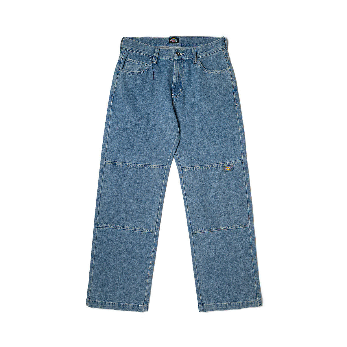 Dickies washed denim vintage blue loose fit work pants