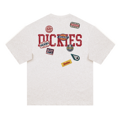Dickies Shoulder-Sleeved Retro Embroidered Loose-Tee Shirt