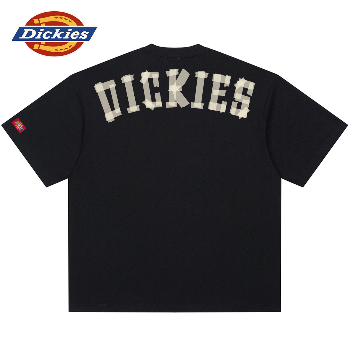 Dickies American-style retro letter-print T-shirt