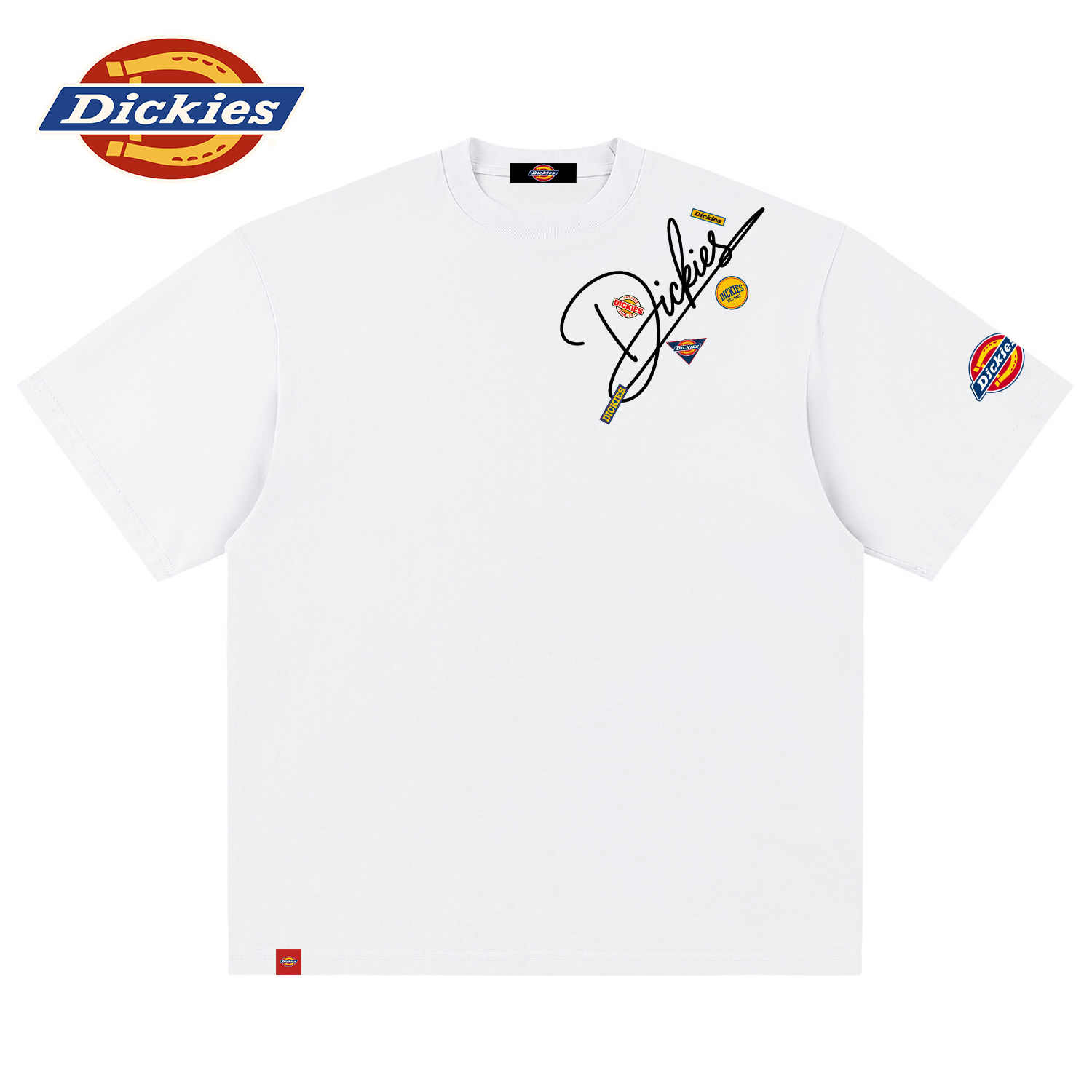 Dickies American-style high street classic logo short T-shirt