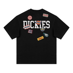 Dickies Shoulder-Sleeved Retro Embroidered Loose-Tee Shirt