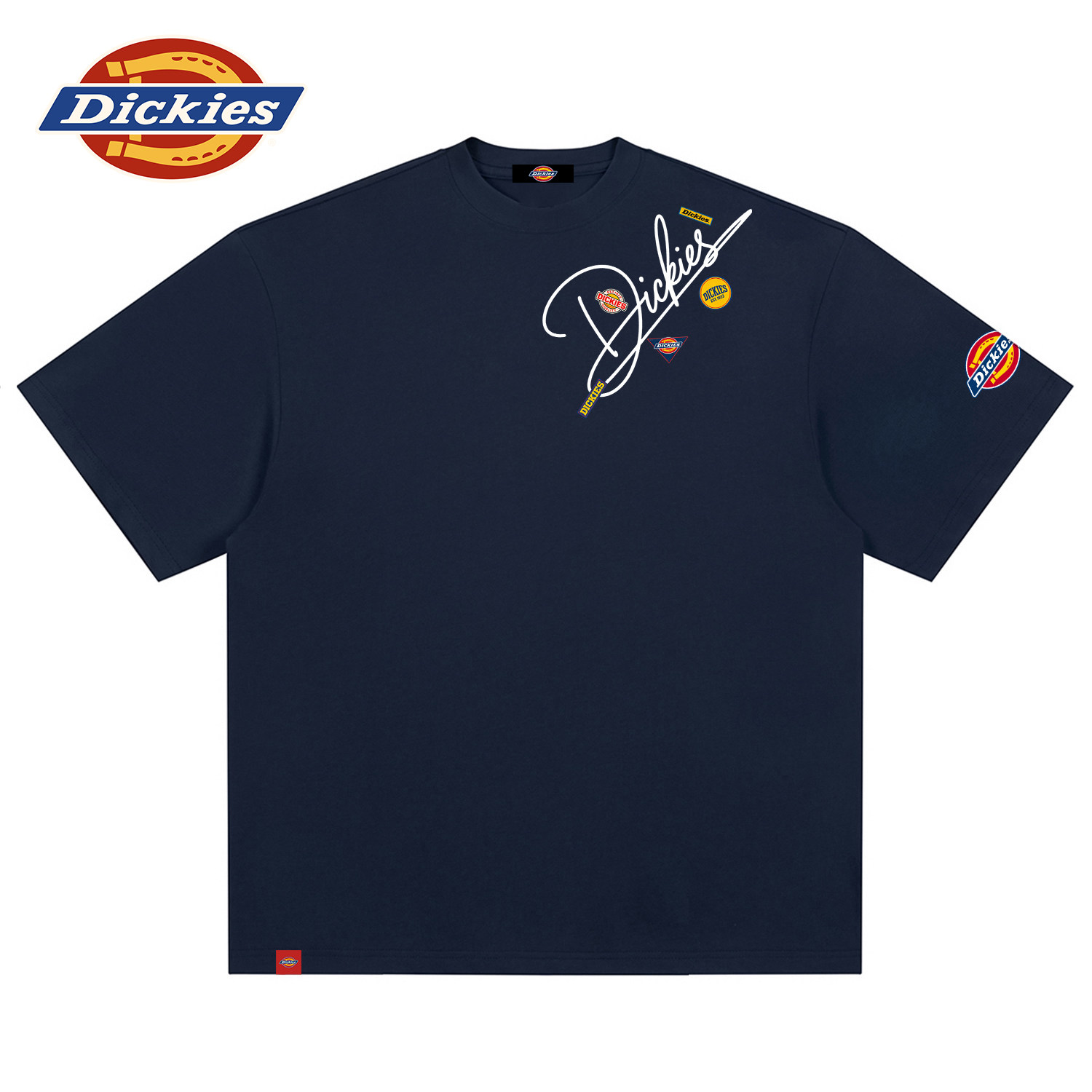 Dickies American-style high street classic logo short T-shirt
