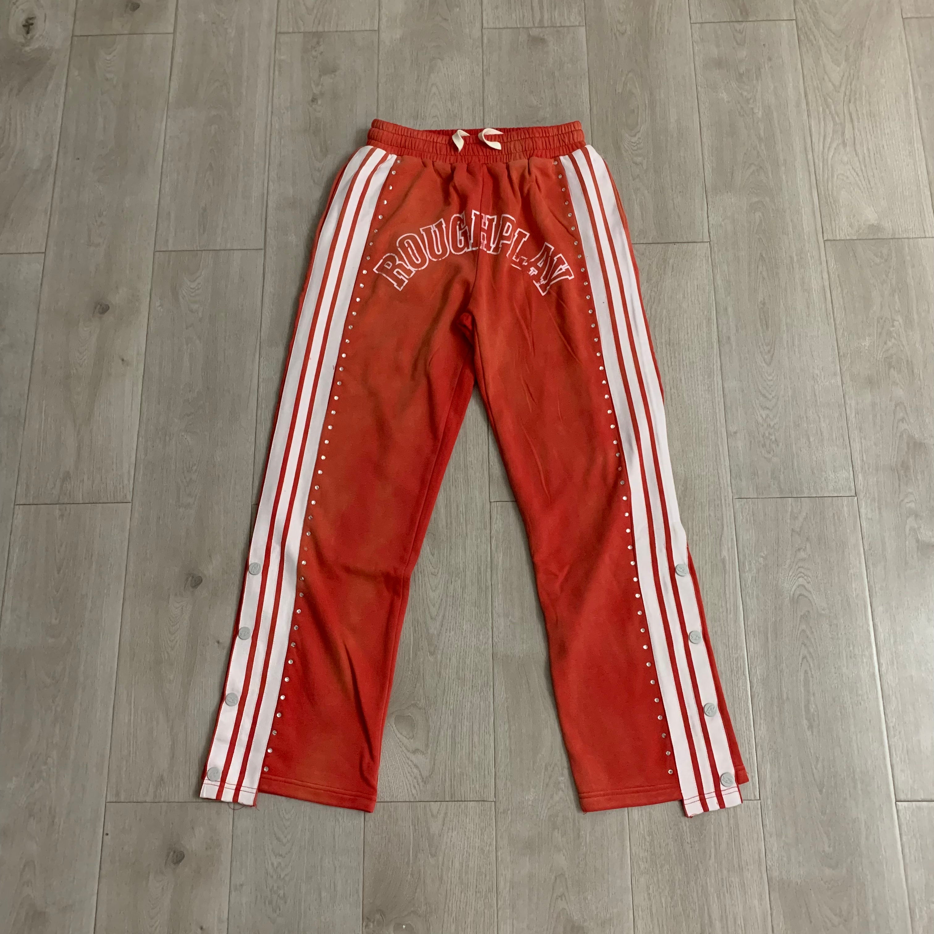 Rough Play Graphic Track Pants Red