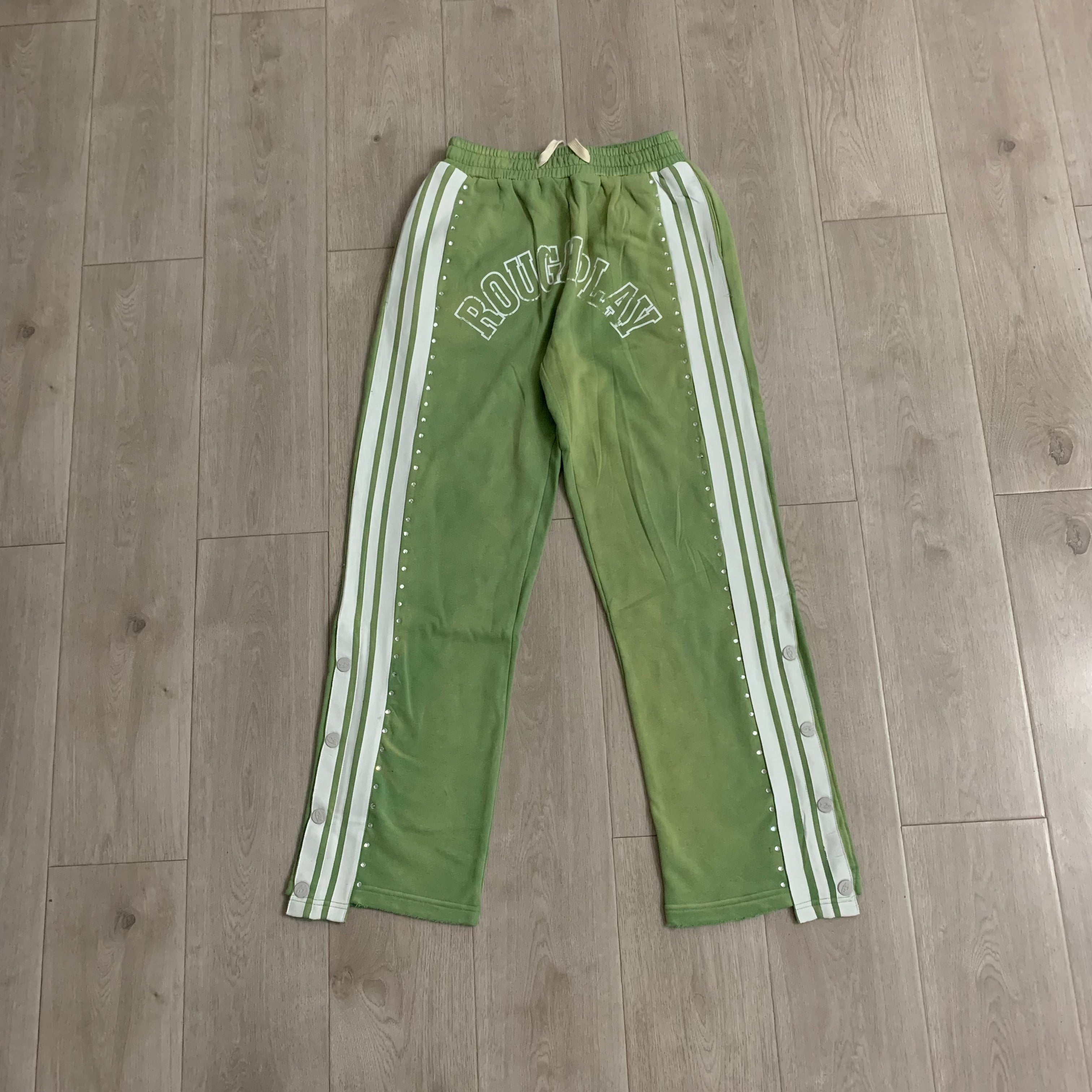 Rough Play Graphic Track Pants Green