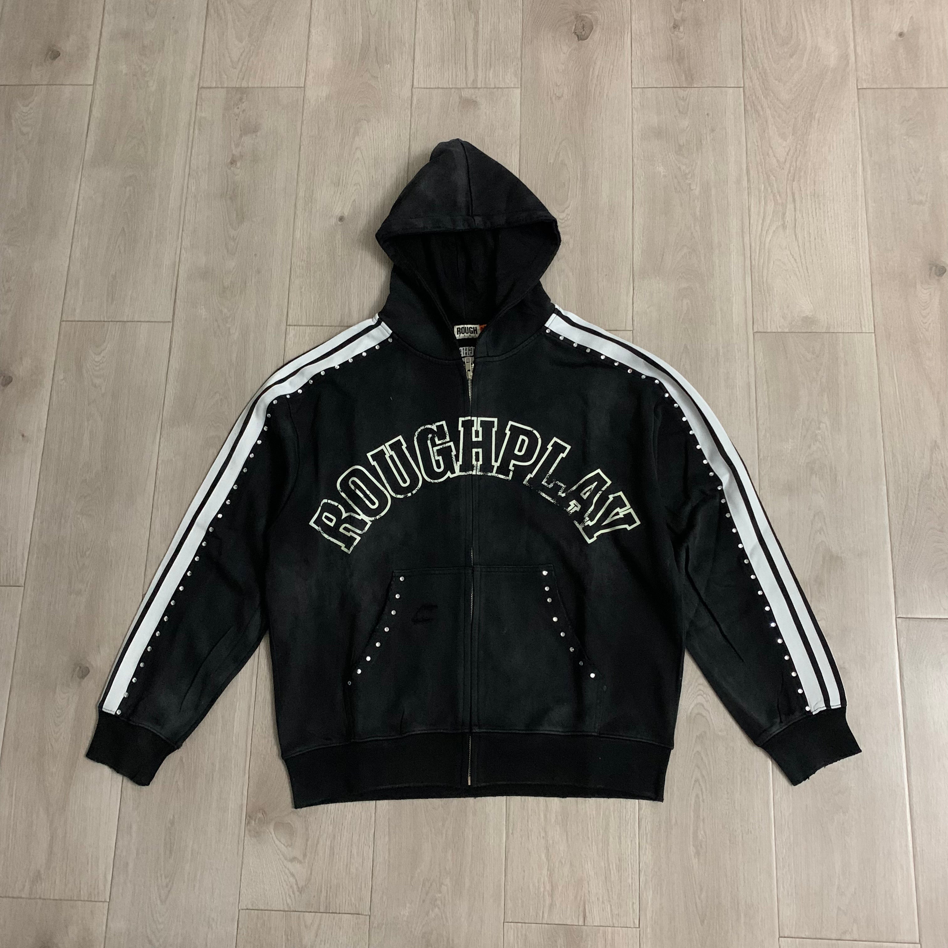 Rough Play Graphic Hoodie Black