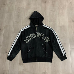 Rough Play Graphic Hoodie Black